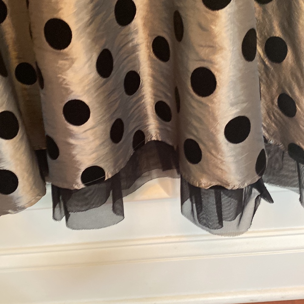 Charter Club LIKE NEW beautiful, gray & black metallic shiny girls dress - Sz 6 - Picture 5 of 16